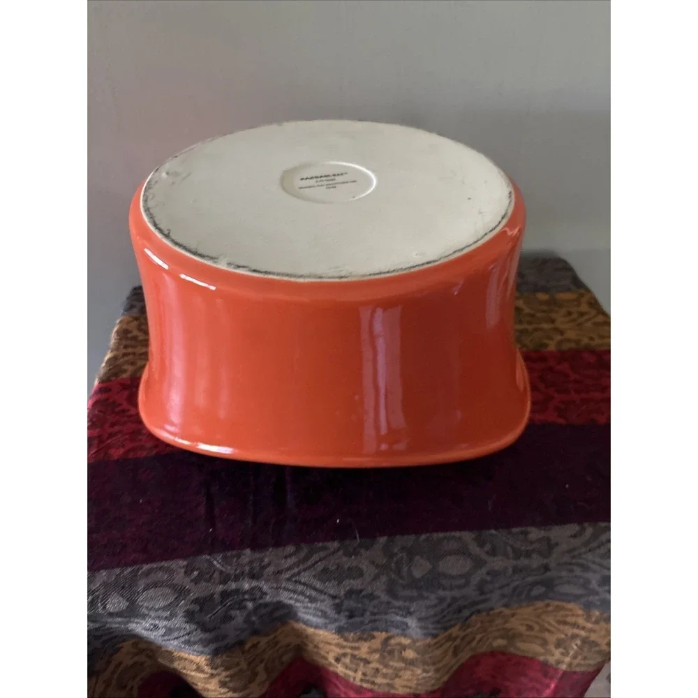 Rachel Ray Orange Stoneware 2.75 qt‎ Covered Casserole